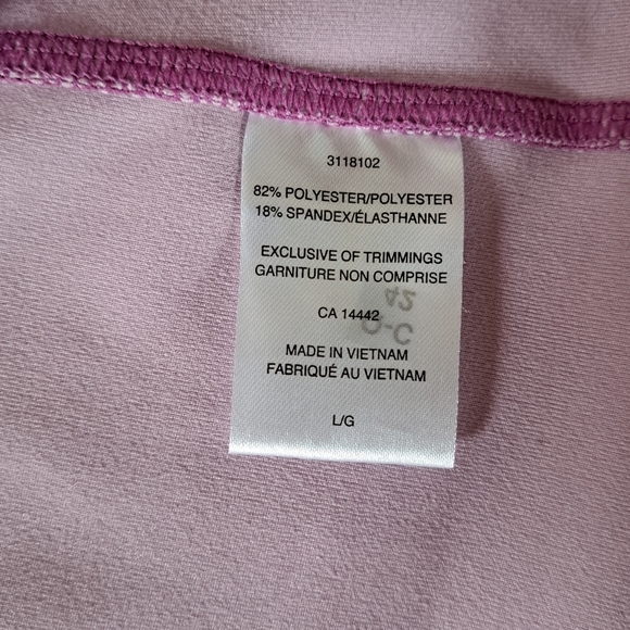 Mondetta Active Jacket Full Zip Stretch Performance Top Large Pink Print - Picture 11 of 14